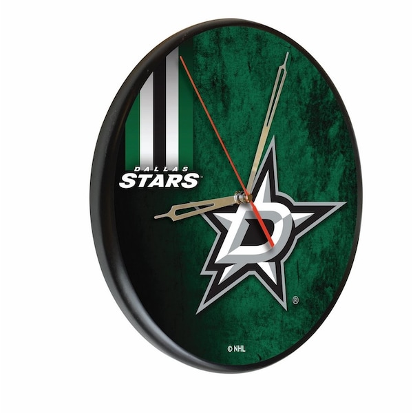 Dallas Stars 13" Solid Wood Clock