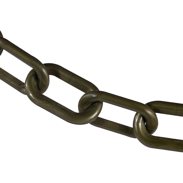 3" x 25' Khaki Gold Plastic Safety Chain