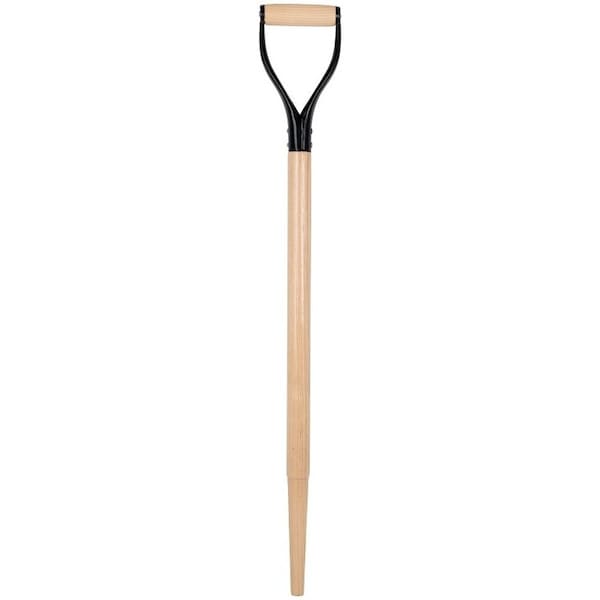 Straight Shovel Handle, DGrip Handle, Steel/Wood