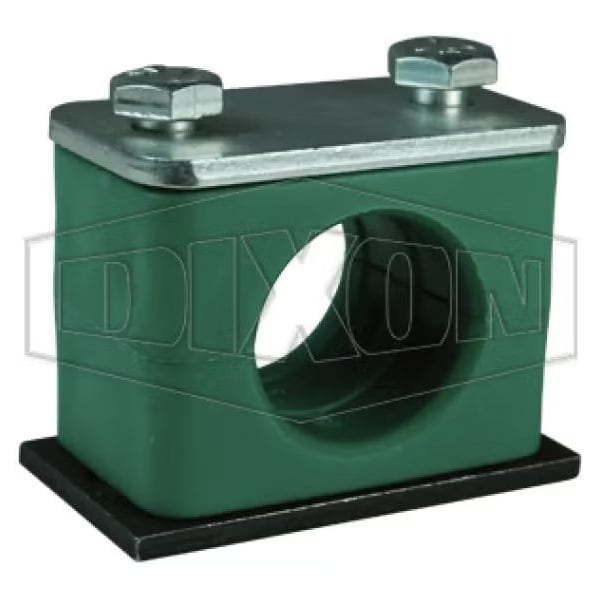 Heavy Duty Pipe Clamp, 1-1/4 in, Polypropylene/Steel