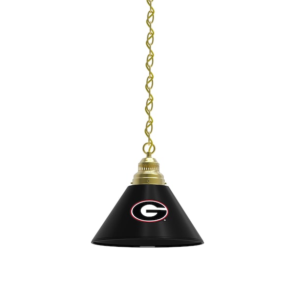 Georgia "G" Pendant Light, Brass Fixture