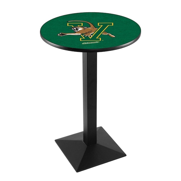 42" Blk Wrinkle Vermont Pub Table, 36" dia. Top