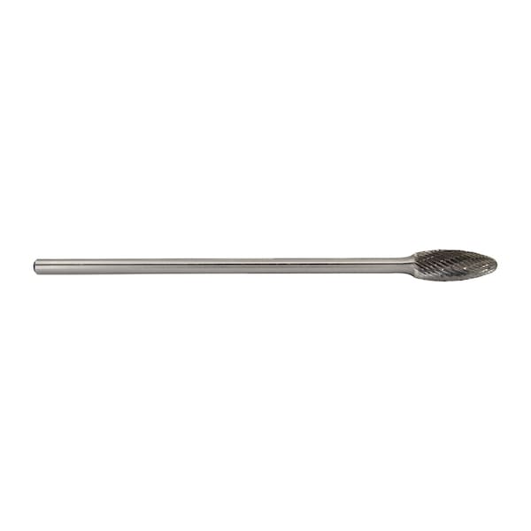 SH-5 1/2" X 1-1/4" 6" Long Shank Flame Carbide Bur 1/4" Shank