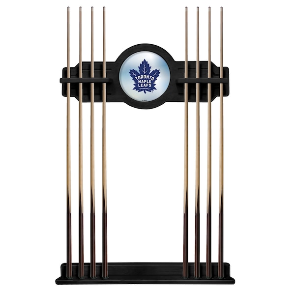 Toronto Maple Leafs Cue Rack in Black Finish