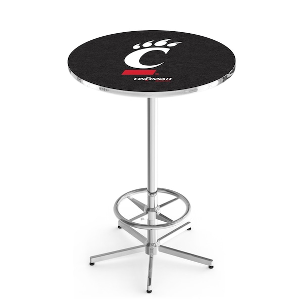 42" Chrome Cincinnati Pub Table, 36" dia. Top