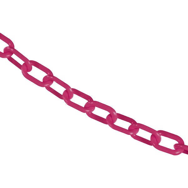 1" x 50' Safety Pink Plastic Safety Chain