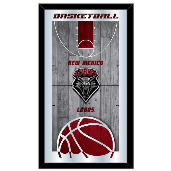 New Mexico 15" x 26" Basketball Mirror