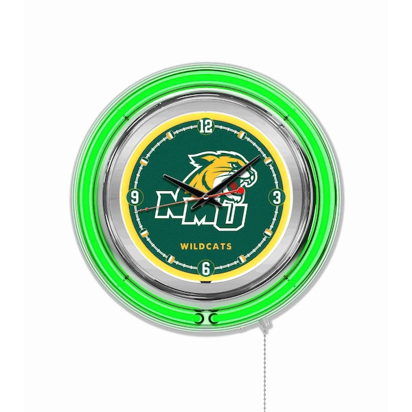 Northern Michigan University Double Neon 15" Clock