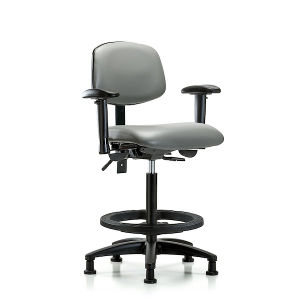 Vinyl Chair, Vinyl, Adjustable Arms