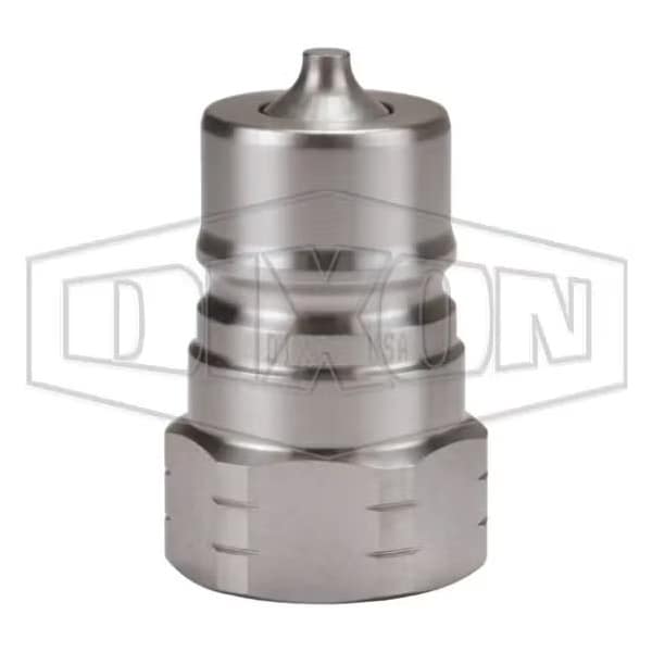 DQC K Interchange Female Plug, 3/4-14 Nominal, Female BSPP, 316 SSss Steel