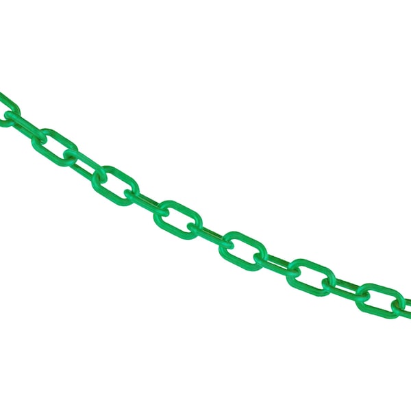 3/4" x 50' Green Plastic Safety Chain