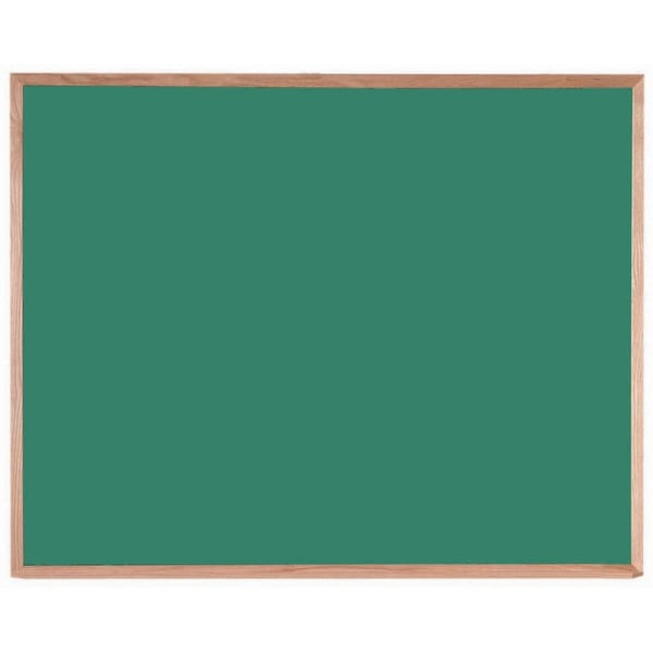 Composition Chalkboard Solid Oak Wood Frame 48"x60" Green