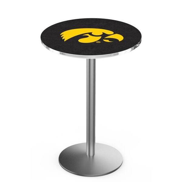 42" Stainless Steel Iowa Pub Table, 36" dia. Top