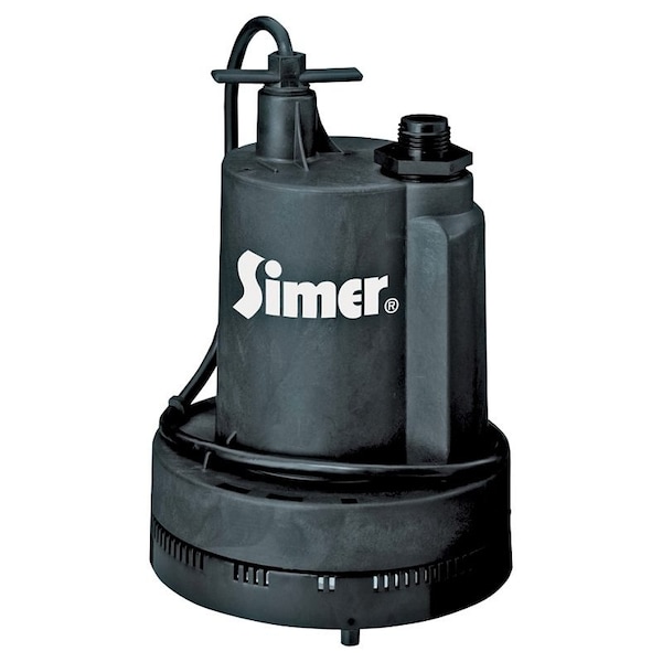 Pentair 2305 Submersible Utility Pump, 115 VAC, 1-1/4 in Inlet, 1320 gph