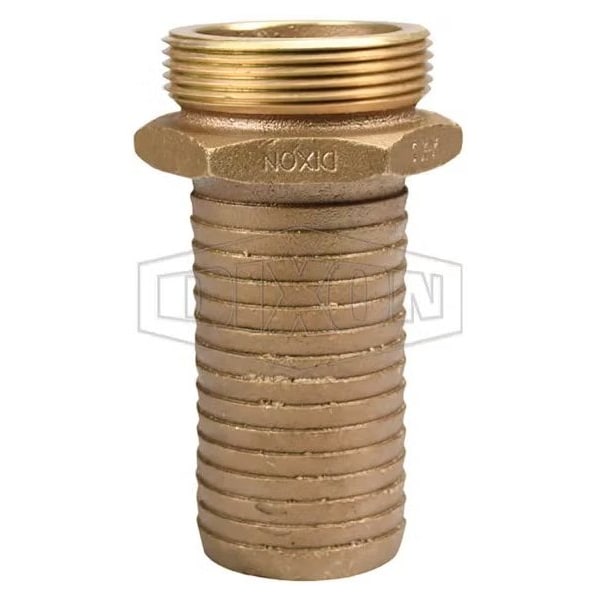 Long Shank Coupling, 1-1/2 in Nominal, Male NST x Hose End Style, Domestic